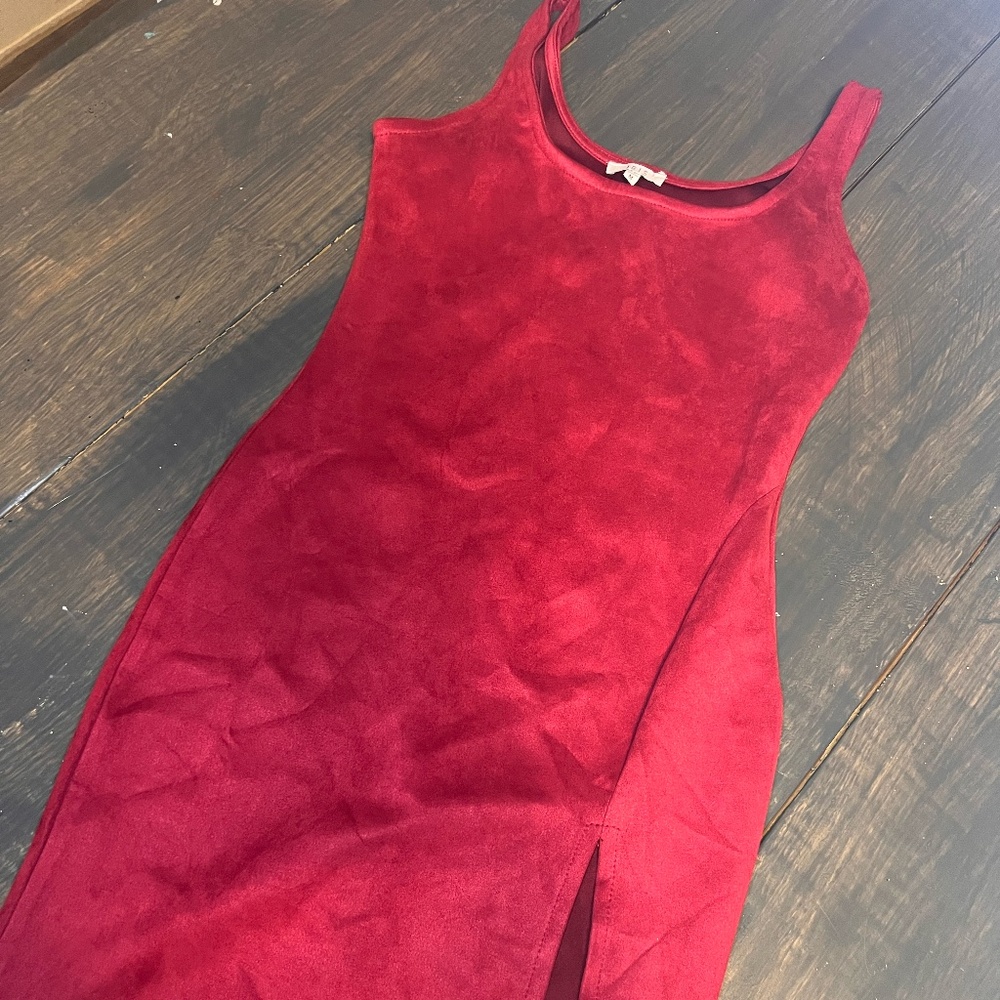 Short red dress